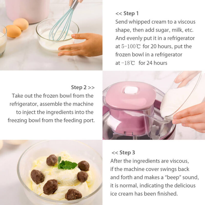 Xiaomi Youpin YOULG Ice Cream Maker เครื่องทําไอศครีมง่ายๆ ในสัมผัส