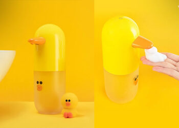 น่ารักมาก!! เครื่องกดสบู่อัตโนมัติ Xiaomi สีเหลืองในธีม Sally สุดน่ารักจาก LINE Friends ราคา 999 บาท