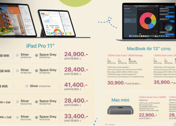 ต้อนรับรุ่นใหม่!! iStudio หั่นราคา iPad Pro ,MacBook Air และ Mac mini ใหม่หมดลดสูงสุด 13,500 บาท มีผลแล้ววันนี้ ส่งฟรีถึงบ้าน