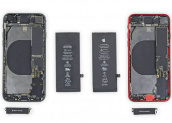 ชิ้นส่วนฮาร์ดแวร์ส่วนใหญ่ของ iPhone SE รุ่นที่ 2 กับ iPhone 8 สามารถสลับสับเปลี่ยนกันได้