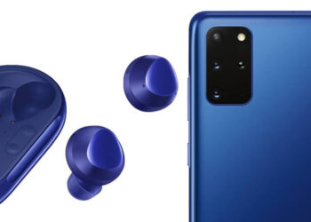 Samsung Galaxy S20 Plus 5G และ Galaxy Buds Plus ได้รับสีสันใหม่ Aura Blue