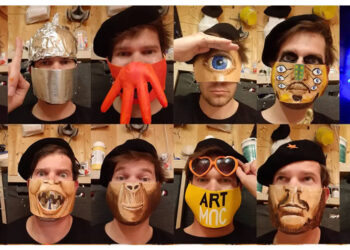 ศิลปินชาวออสเตรีย ทำหน้ากากออกมาทุกวัน ในช่วงประเทศถูก Lockdown ผลงานส่วนใหญ่ได้แรงบันดาลใจมาจากหนังยุค 80s