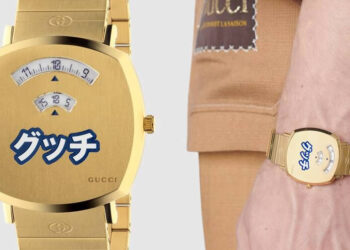 Gucci เปิดตัวนาฬิกาข้อมือ Grip รุ่นใหม่เอาใจชาวญี่ปุ่น ด้วยการติดตัวอักษร Katakana ไว้บนหน้าปัด