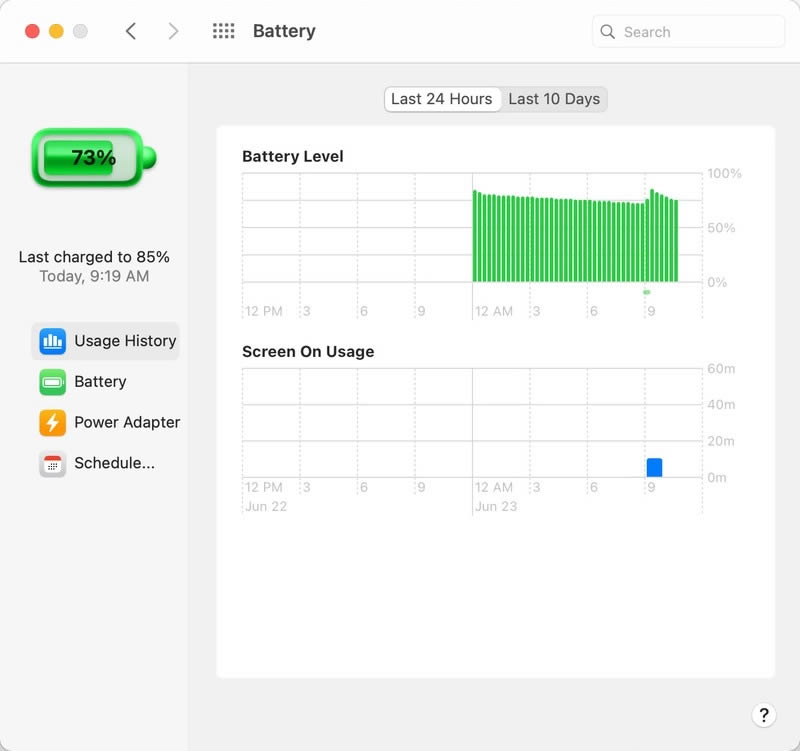 macOS Big Sur นำระยะเวลาที่เหลือของแบตเตอรี่กลับมา และเพิ่มประวัติการใช้งานแบตเตอรี่ - Flashfly