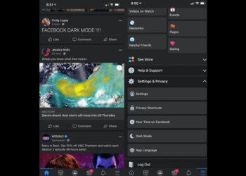 Facebook บน iPhone และ iPad  เริ่มใช้งาน  Dark Mode ได้แล้ว