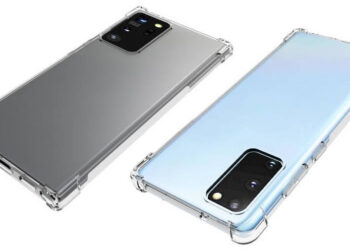 ภาพเรนเดอร์เคส บอกได้ว่า Galaxy Note 20 Plus จะมาพร้อมขอบจอโค้ง ส่วน Galaxy Note 20 ใช้จอแบน
