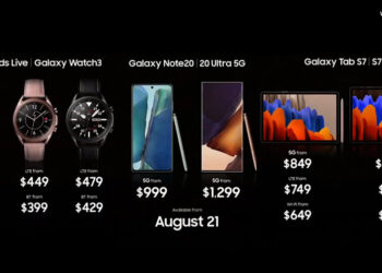 สรุปราคาและวันวางจำหน่าย Samsung Galaxy Note 20, Galaxy Tab S7, Galaxy Watch 3 และ Galaxy Buds Live เปิดจอง 6 สิงหาคมวันแรก