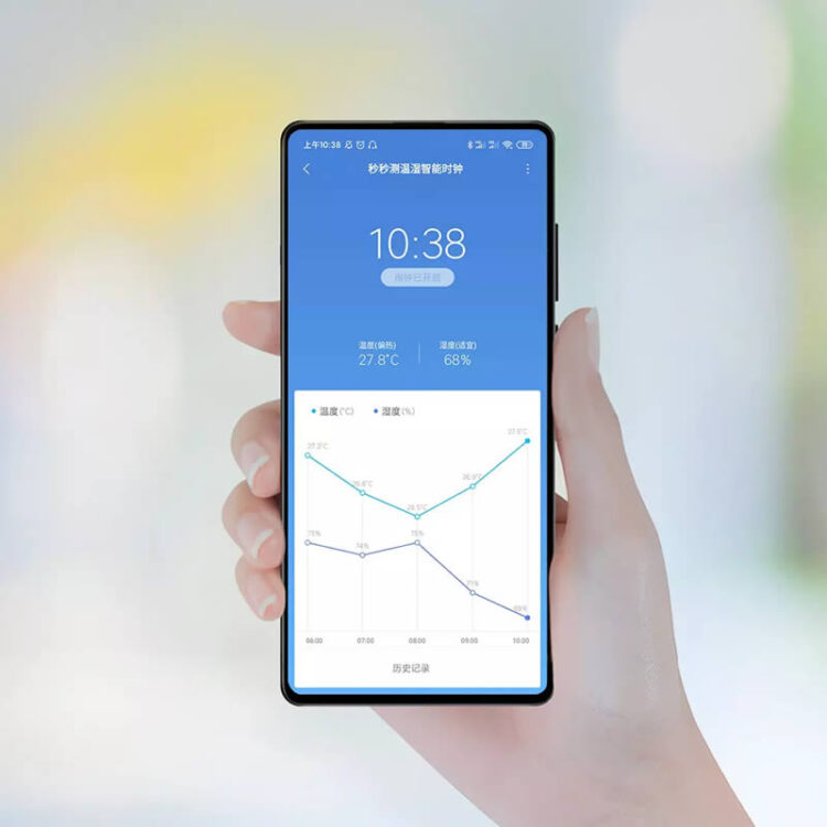 Xiaomi Seconds Smart Clock นาฬิกาดิจิตอล ที่สามารถวัดอุณหภูมิและ
