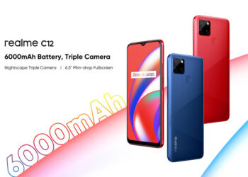 realme C12 เปิดตัวแล้ว มาพร้อมแบตเตอรี่ 6000mAh กล้องหลัง Triple Camera ใช้ชิป Helio G35 ราคาราว 3,990 บาท