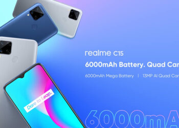 realme C15 เปิดตัวทางการ!! มาพร้อมแบตเตอรี่ 6000mAh ชาร์จเร็ว 18W กล้องหลัง 13MP AI Quad Camera