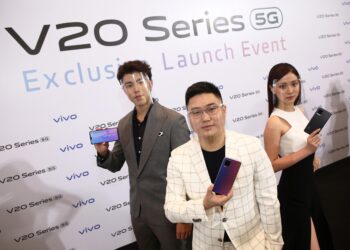 Vivo เปิดตัว Vivo V20 ซีรีส์ 5G ครั้งแรกในไทย ประเดิมรุ่น Vivo V20 Pro 5G กล้องหน้า 44MP Eye Auto Focus และเตรียมส่ง Vivo V20 ลุยตลาดตามมาเร็วๆนี้