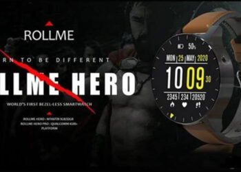 Rollme Hero Pro สมาร์ทวอทช์รุ่นแรกของโลก ที่มีการแสดงผลแบบเต็มหน้าจอ ใช้ชิป Snapdragon Wear 4100+ รุ่นใหม่ล่าสุด