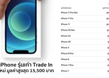 อัพเดทราคา iPhone, iPad, Apple Watch รุ่นเก่า สำหรับนำไป Trade In หรือแลกเป็นรุ่นใหม่ มูลค่าสูงสุด 15,500 บาท