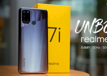 แกะกล่องพรีวิว realme 7i มาพร้อมจอ 90Hz กล้องหลัง AI 4 ตัว 64 ล้านพิกเซล แบตเตอรี่ 5000mAh