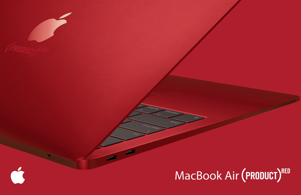 ชมคอนเซ็ปต์ MacBook Air (PRODUCT) RED บอดี้สีแดงที่เห็น