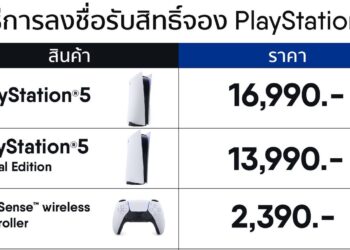 มาแล้ว!! วิธีการลงชื่อรับสิทธิ์จอง PlayStation 5 และอุปกรณ์เสริม วันที่ 22 มกราคม 2564 เวลา 11:00 น. ร้าน NADZ