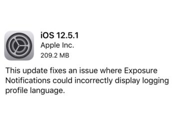 Apple ปล่อย iOS 12.5.1 ออกมาให้ iPhone และ iPad รุ่นเก่า ได้อัพเดท เพื่อแก้ไข Exposure Notification