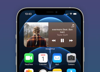 WidgetPod แอพวิดเจ็ต Now Playing สำหรับ iOS ใช้ได้กับ Apple Music และ Spotify