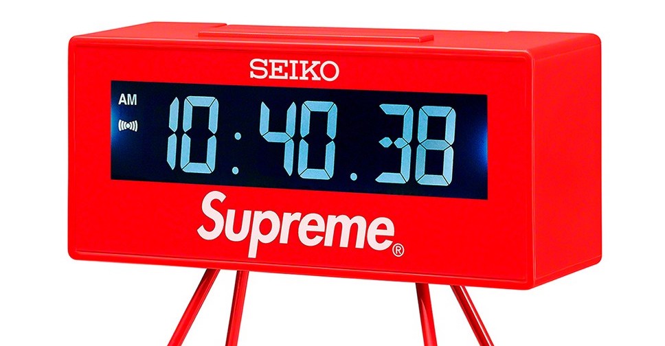 Supreme นำนาฬิกาปลุก Victory Marathon ของ Seiko มาสาดสีใหม่ วางจำหน่าย