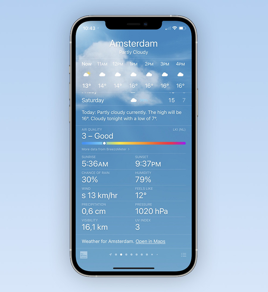 iOS 14.7 ขยายฟีเจอร์ Air Quality ในแอพ Weather ไปอีกหลายประเทศ