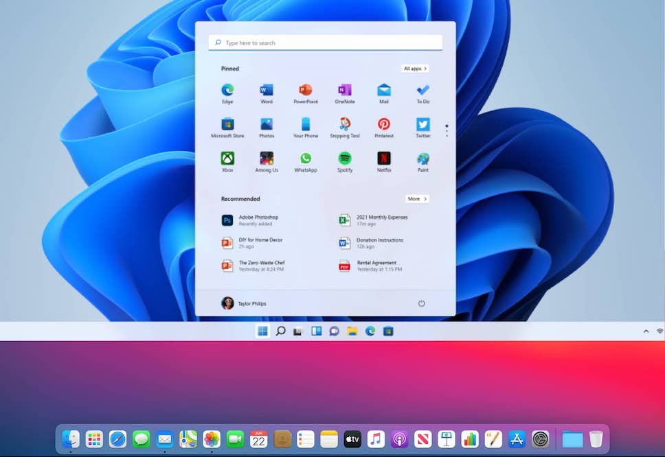 สรุป 5 ฟีเจอร์ใน Windows 11 ที่คาดว่าได้แรงบันดาลใจมาจาก macOS – Flashfly Dot Net