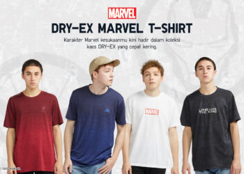 UNIQLO วางจำหน่ายเสื้อยืดคอกลม Dry-EX ลายใหม่จาก Marvel มีให้เลือก 4 แบบ Spider-Man,Thor,Venom และ โลโก้ Marvel ราคา 590 บาท