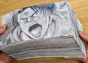 ศิลปินชาวญี่ปุ่นทำ Flipbook จาก Attack on Titan โดยใช้เวลา 400 ชั่วโมง เพื่อให้ได้ภาพเคลื่อนไหวไม่กี่วินาที (ชมคลิป!!)