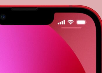 iPhone 13 ยังไม่แสดงเปอร์เซ็นต์ของแบตเตอรี่ในแถบสถานะ ถึงแม้จะมีรอยบากที่เล็กลง