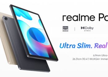 realme Pad เปิดตัวแล้ว!! ดีไซน์บางเฉียบ ลำโพง 4 ตัว จอใหญ่ 10.4 นิ้ว แบตอยู่นาน 65 วัน เริ่มต้นราว 6,290 บาท