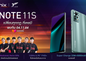 Infinix เตรียมปล่อย NOTE 11S มือถือเกมมิ่งที่ดีที่สุด พร้อมขาย 4 พฤศจิกายนนี้ รุ่นแรกในไทยกับชิปเซ็ต Helio G96 จอใหญ่ 6.95 นิ้ว หน้าจอรีเฟรชเรท 120Hz