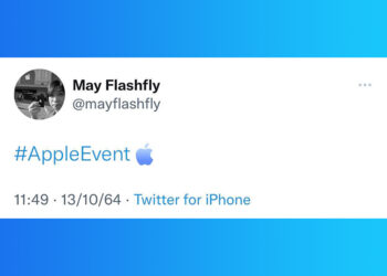 Apple อัพเดทเปลี่ยนไอคอน hashflag ของ #AppleEvent มาเป็นสีฟ้าเพื่อเข้ากับงาน Unleashed แล้ว
