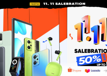 โปรโมชัน 11.11 realme MEGA SALES ลดสูงสุด 50% และรับโค้ดสูงสุด 1,200 บาทพร้อมช้อปสินค้าใหม่ล่าสุดในราคาพิเศษ