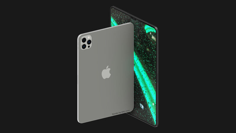 ยลโฉมคอนเซ็ปท์ iPad Pro 2022 ที่จะมาใน 2 ขนาด หน้าจอดีไซน์รอยบาก และมีกล้องหลัง 3 ตัว