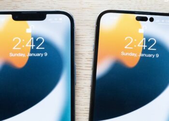 iPhone 14 Pro จะถูกเจาะหลุมบนหน้าจอ 2 หลุม แทนการทำรอยบาก