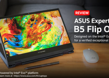 รีวิว ASUS ExpertBook B5 Flip OLED (B5302F) โน๊ตบุ๊คธุรกิจรุ่นใหม่ มาพร้อมหน้าจอ OLED สีสวยสดแบบสัมผัส พับจอ 360 องศา รองรับปากกา Stylus น้ำหนักเบา พกพาสะดวก