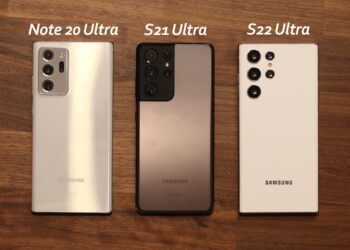 เทียบดีไซน์ด้านหลัง Galaxy S22 Ultra กับ Galaxy S21 Ultra และ Galaxy Note 20 Ultra