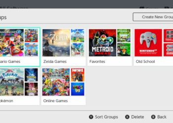 Nintendo Switch ได้รับซอฟต์แวร์ใหม่ 14.0.0 เพิ่มฟีเจอร์ Software Groups สร้างโฟลเดอร์ให้กับเกม