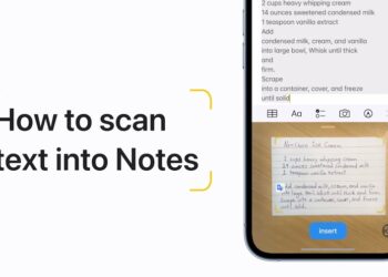 iOS 15.4 เพิ่มฟีเจอร์ Scan Text ในแอป Notes