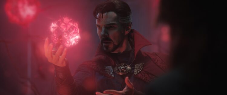 Benedict Cumberbatch as Doctor Stephen Strange in Marvel Studios' DOCTOR STRANGE IN THE MULTIVERSE OF MADNESS. Photo courtesy of Marvel Studios. ©Marvel Studios 2022. All Rights Reserved.
