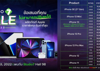 รวมโปร iPhone,iPad ,Apple Watch ,MacBook Pro ราคาพิเศษจาก Studio 7 ในงาน COMMART วันที่ 7 – 10 กรกฎาคมนี้