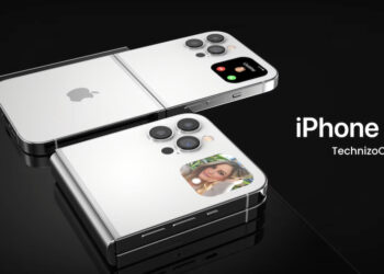 ชมคอนเซ็ปต์ iPhone จอพับได้ iPhone 15 Flip คู่แข่ง Galaxy Z Flip4