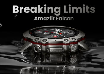 Amazfit Falcon พรีเมียมสมาร์ทวอทช์ ตัวเรือนไทเทเนียม TC4 กระจกคริสตัลแซฟไฟร์ กันน้ำ 20 ATM ราคาราว 19,190 บาท