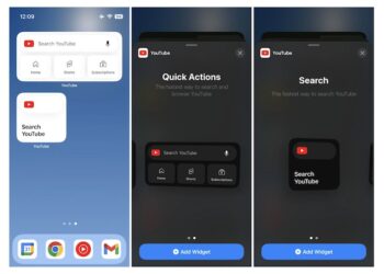 แอป YouTube บน iPhone และ iPad ได้รับวิดเจ็ตใหม่บนหน้าจอหลัก ช่วยให้ค้นหาและเข้าถึงวิดีโอได้ไวขึ้น