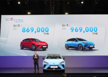 MG เผยโฉมและประกาศราคา NEW MG4 ELECTRIC รถแฮทช์แบ็คขับเคลื่อนล้อหลังพลังงานไฟฟ้า 100% (EV) ในงาน Motor Expo 2022 เริ่มต้น 869,000 บาท