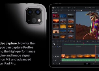 iPad Pro รุ่นชิป M2 รองรับโหมดถ่ายวิดีโอ ProRes แต่ต้องใช้แอปอื่นช่วย ไม่รองรับแอปกล้องของ Apple