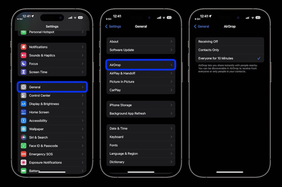 3 วิธี เปลี่ยนการตั้งค่า Airdrop บน Iphone เพื่อใช้ตัวเลือกใหม่ Everyone  For 10 Minutes – Flashfly Dot Net