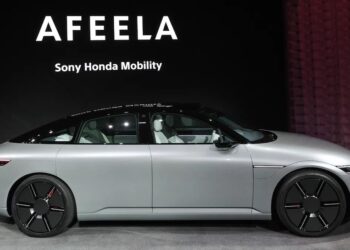 Sony Honda Mobility เปิดตัวต้นแบบรถไฟฟ้า Afeela ตั้งเป้าวางจำหน่ายในอเมริกาเหนือปี 2026