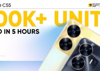 realme C55 ขายได้มากกว่า 100,000 เครื่อง ในเวลา 5 ชั่วโมง หลังจากวางจำหน่ายครั้งแรกในอินเดีย