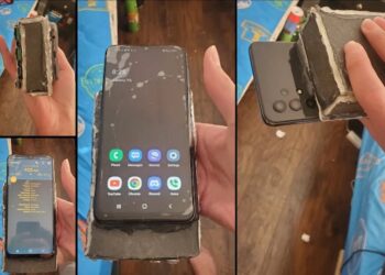 Samsung Galaxy A32 5G ถูกดัดแปลงให้มีความจุแบตเตอรี่ 30,000mAh และเพิ่มพอร์ต Lightning