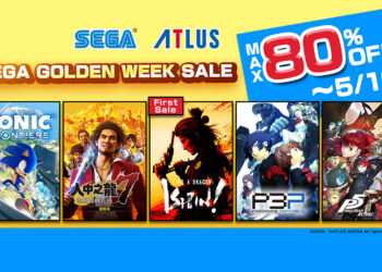 SEGA GOLDEN WEEK SALE มาแล้ว! ลดกระหน่ำทุกแพลตฟอร์มสูงสุด 80%